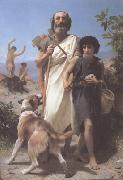 Adolphe William Bouguereau Homer and His Guide (mk26) oil on canvas